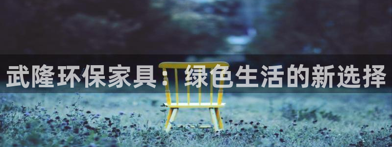 杏耀3代理：武隆环保家具：绿色生活的新选择